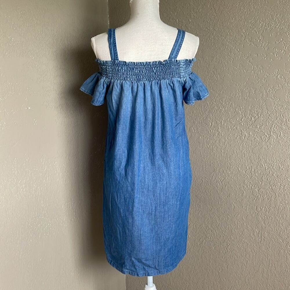 Stetson Blue Off-Shoulder Dress - Picture 8 of 9